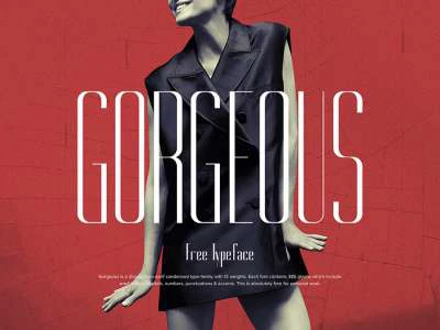 Gorgeous Free Typeface  - Free template