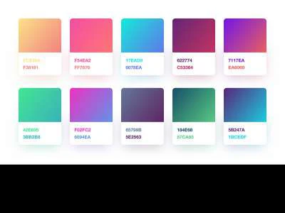 Gradient Color Palette 1  - Free template