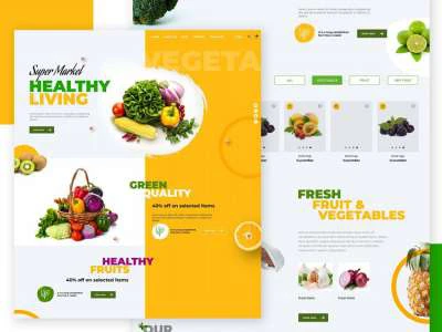 Grocery Shop Web Design  - Free template