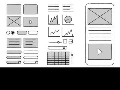 Hand Drawn Wireframe Kit  - Free template