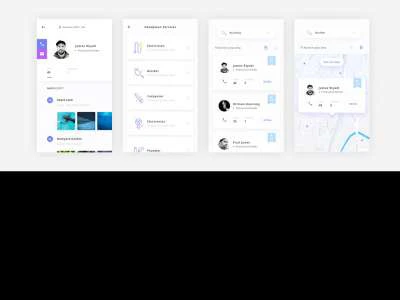 Handyman App Design UI Kit  - Free template