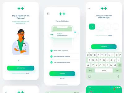 Healthy Industry UI Kit  - Free template