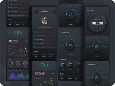 Home Gadgets Control App  - Free template