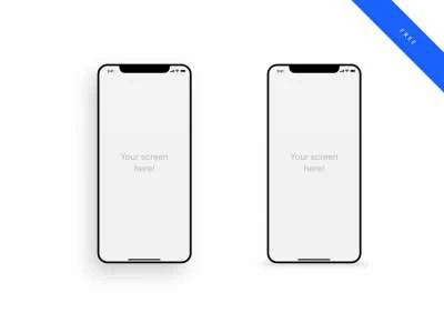 iPhone 10 Mockup  - Free template