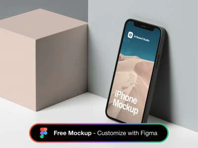 iPhone 12 Scene Mockup  - Free template