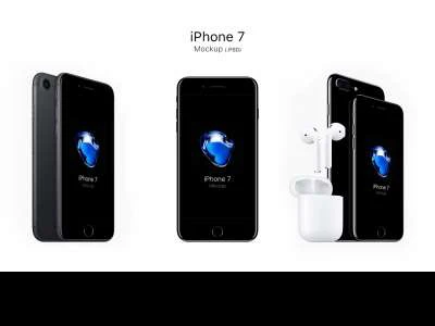 iPhone 7 & 7 Plus Mockup  - Free template