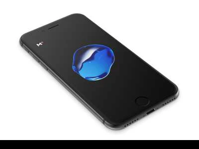 iPhone 7 Black Mockup  - Free template