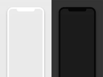 iPhone X Free Clay Mockup  - Free template