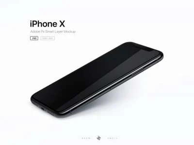 iPhone X Perspective  - Free template