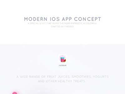 Jusbar iOS App Design  - Free template