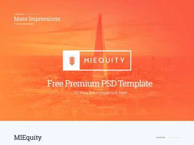 MIEquity Web Template  - Free template