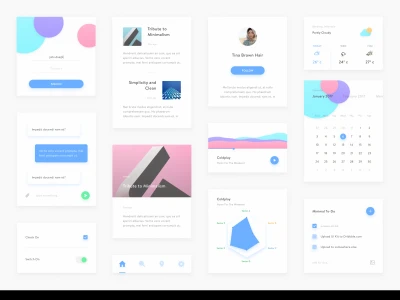 Minimal Free UI Kit  - Free template