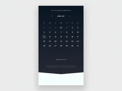 Modern Flights UI Concept  - Free template