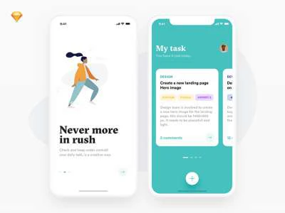 My Tasks App UI Kit  - Free template