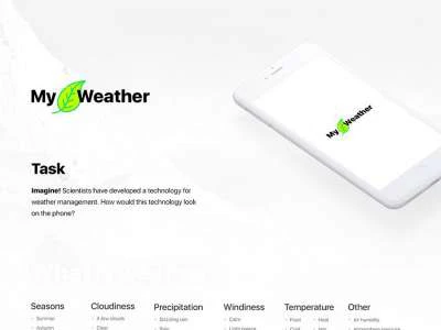 My Weather App Design  - Free template