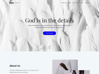 Nippy Free Landing Page  - Free template
