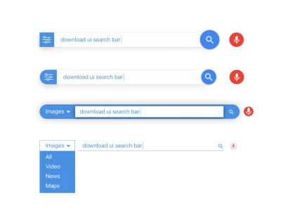 Search Bar UI Design  - Free template