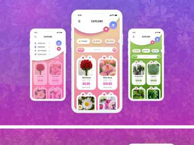 Shopping App Design  - Free template