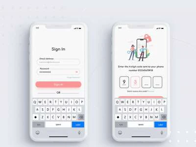 Sign In & Passcode UI Kit  - Free template