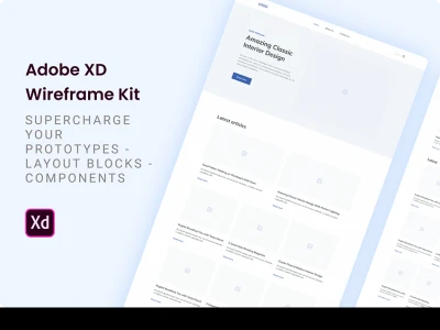 Simple Wireframe Kit  - Free template