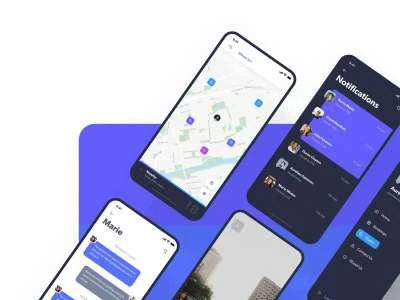 Transportation UI Kit  - Free template