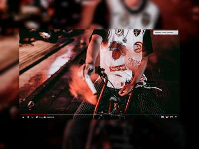 Video Player Webdesign UI  - Free template