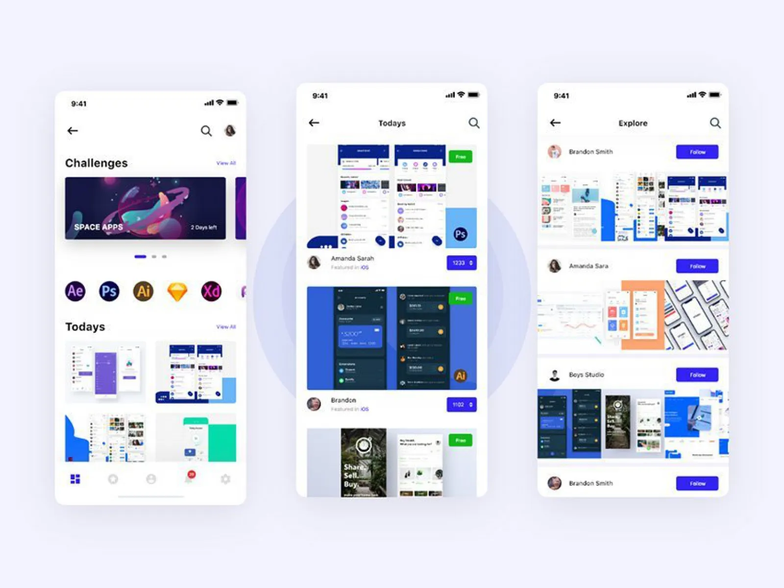 Uplabs UI App Redesign for Figma and Adobe XD