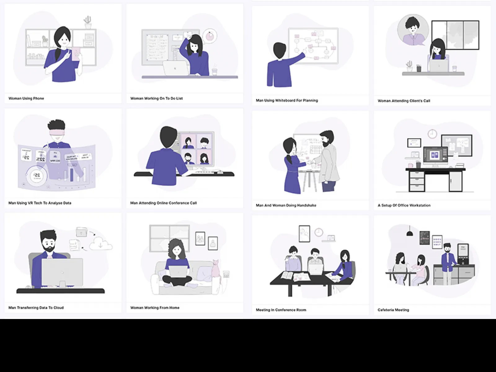 Vector Business Illustrations for Figma and Adobe XD