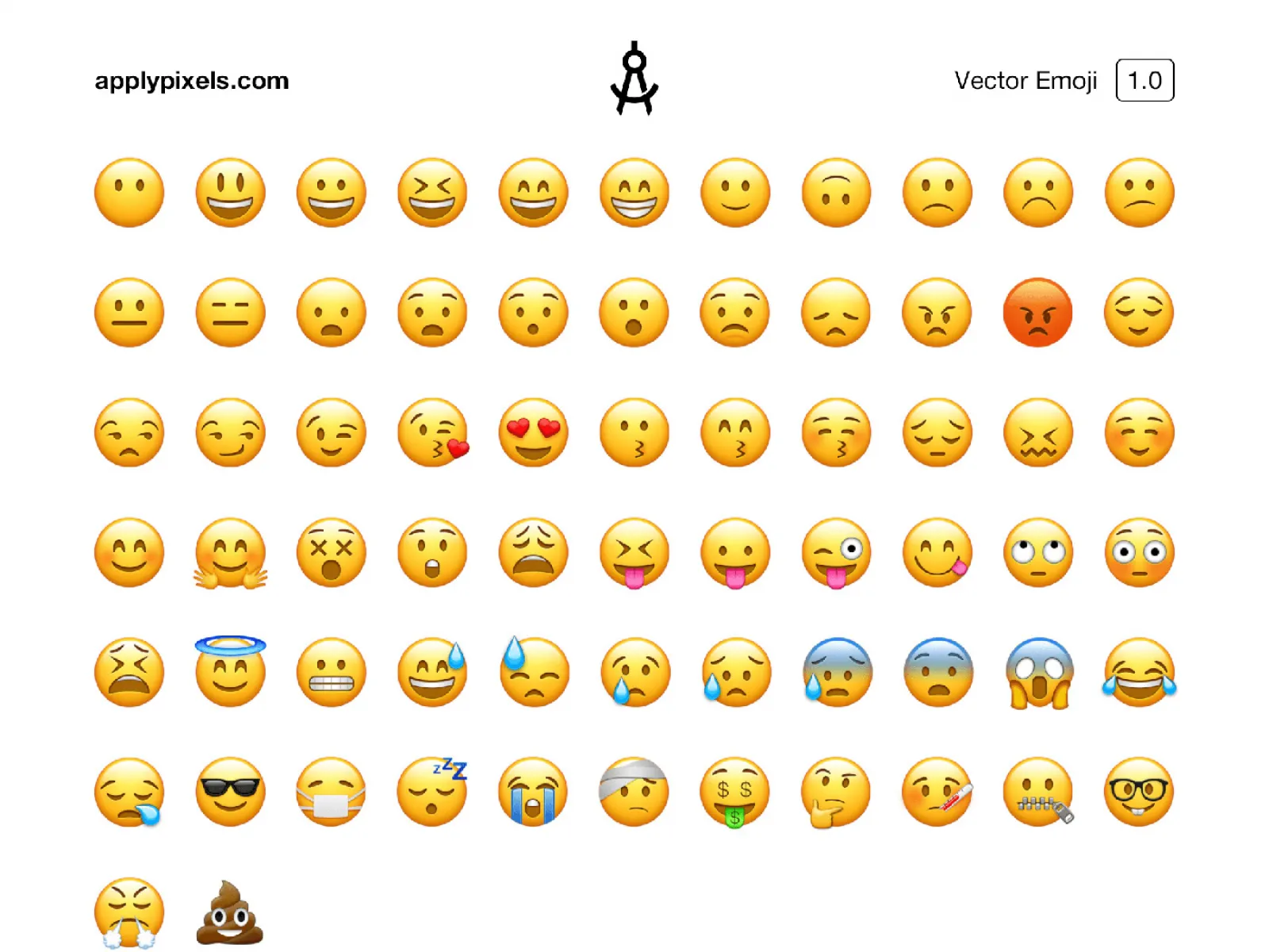 Vector Emoji Icons for Figma and Adobe XD