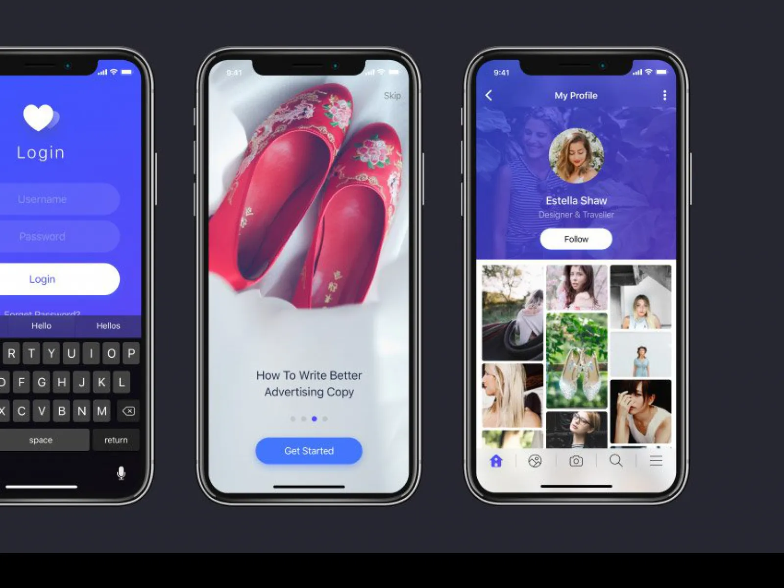 Verb Free UI Kit for iPhone X for Figma and Adobe XD