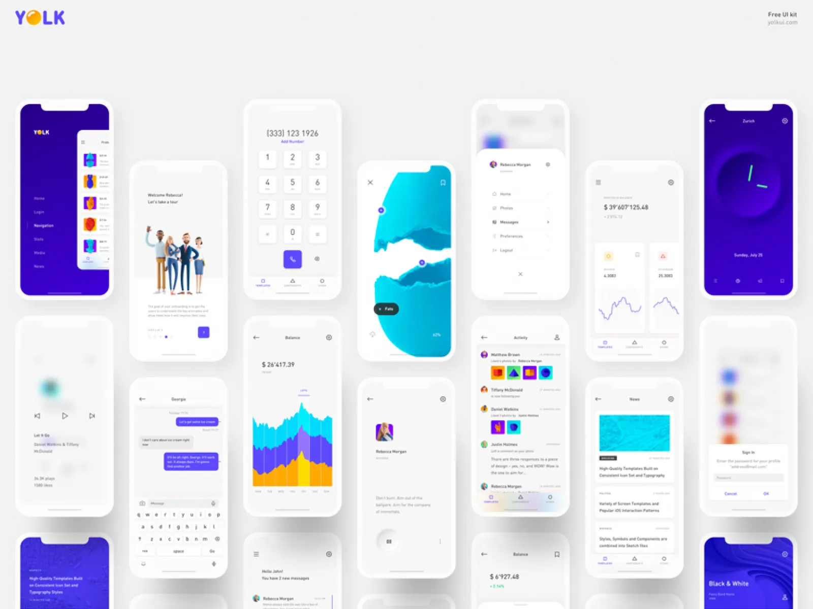 Yolk  Universal iOS UI Kit for Figma and Adobe XD