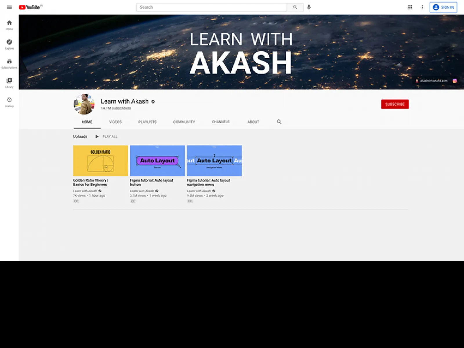 YouTube Channel Assets for Figma and Adobe XD